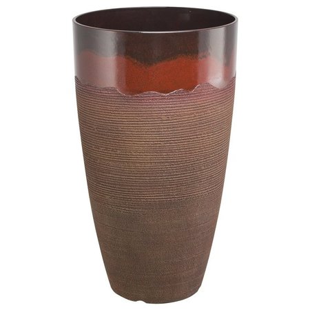 LANDSCAPERS SELECT Planter Resin Tall Rnd Red Wv PT-S065